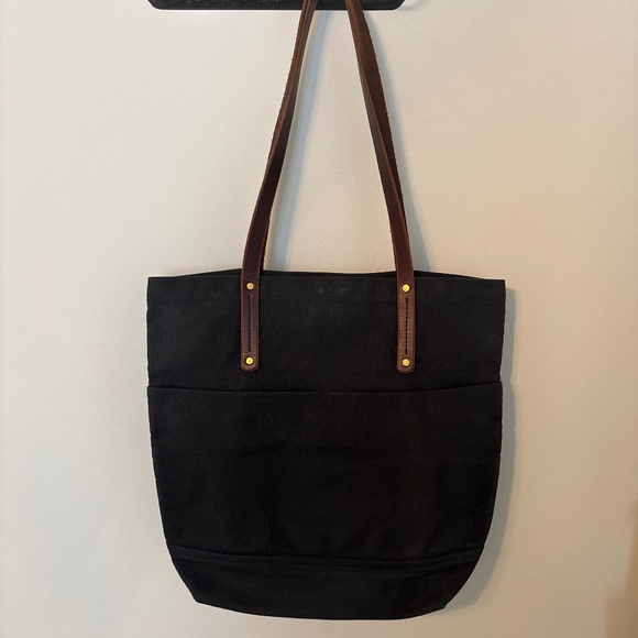 Waxed Canvas Tote Handmade in the USA - Picture 4 of 6